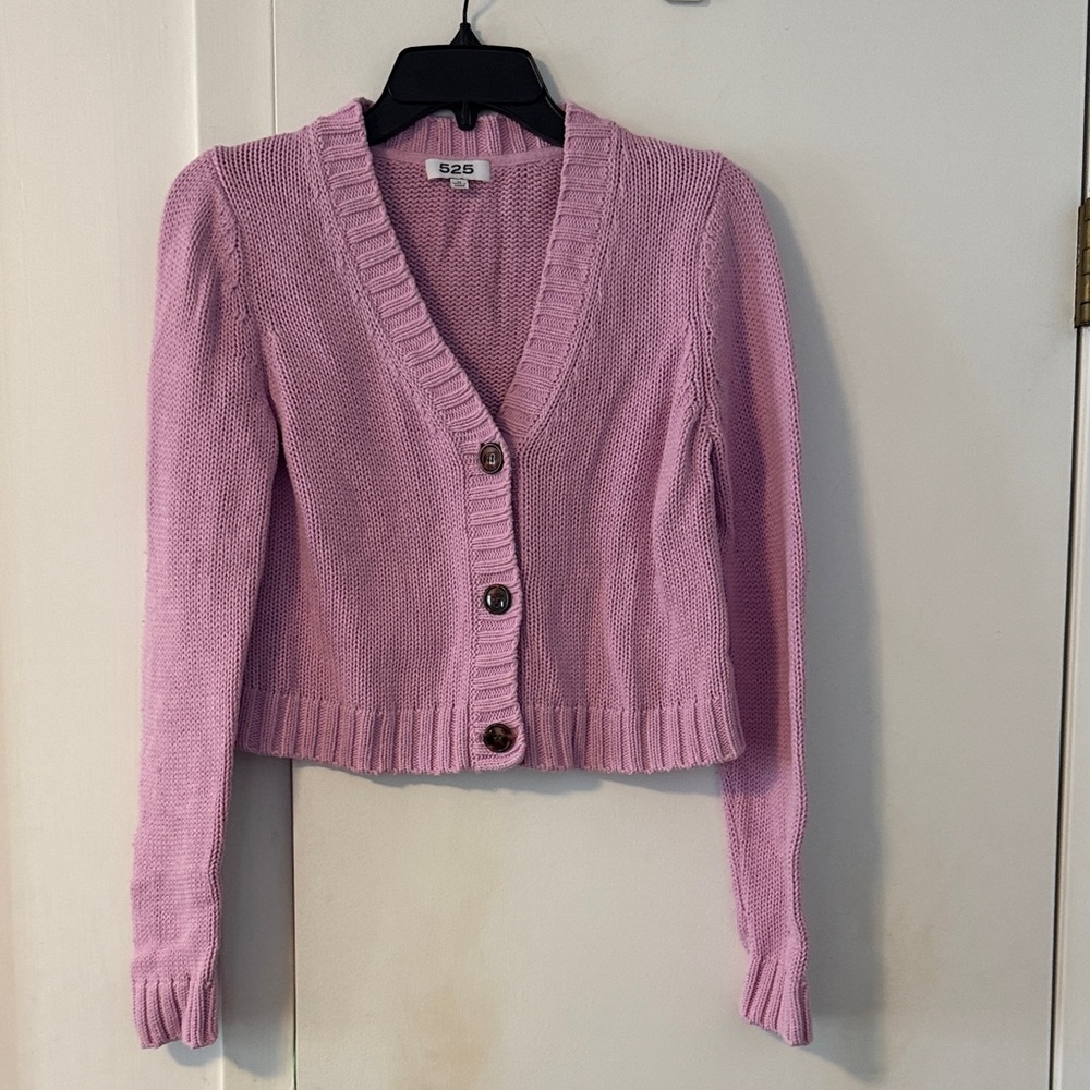 525 America Lavender Knit Cardigan